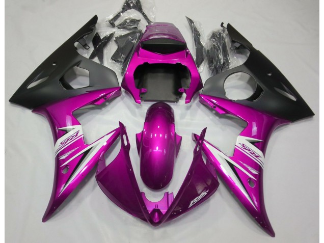 Rosa Brillante & Blanco 2003-2004 Yamaha R6 Carenados Moto Rosa Brillante & Blanco 2003-2004 Yamaha R6 Carenados Moto
