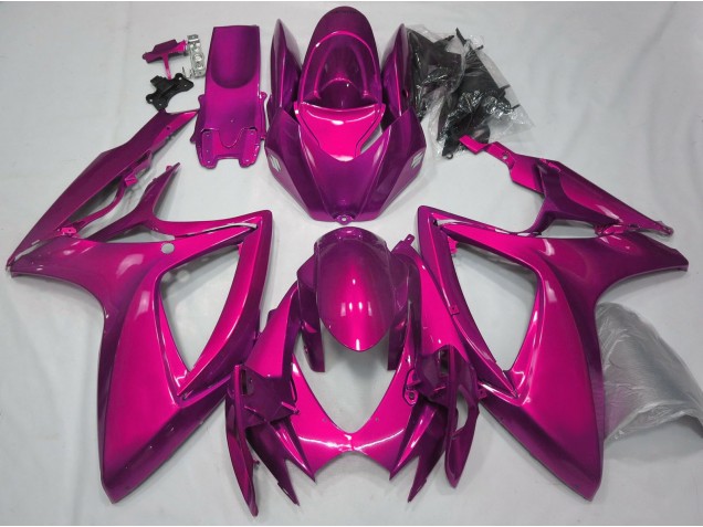 Rosa Brillante Liso 2006-2007 Suzuki GSXR 600-750 Carenados Moto Rosa Brillante Liso 2006-2007 Suzuki GSXR 600-750 Carenados Moto