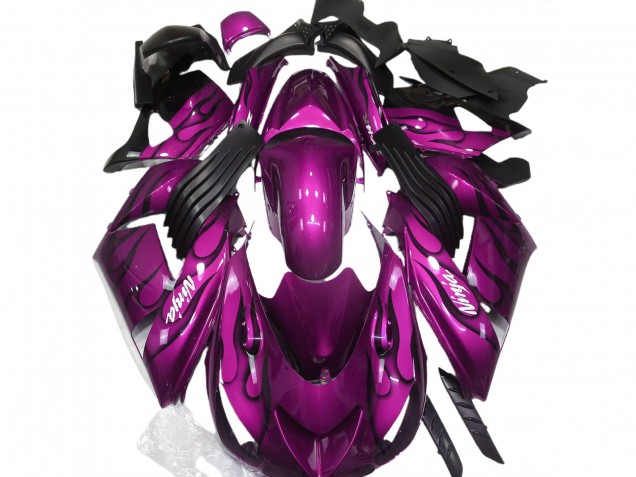 Rosa Brillante & Llama 2006-2011 Kawasaki ZX14R Carenados Moto Rosa Brillante & Llama 2006-2011 Kawasaki ZX14R Carenados Moto