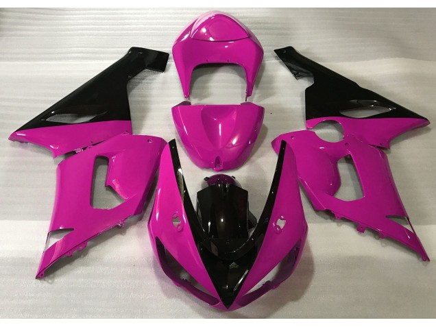 Rosa Brillante & Negro 2005-2006 Kawasaki ZX6R Carenados Moto Rosa Brillante & Negro 2005-2006 Kawasaki ZX6R Carenados Moto