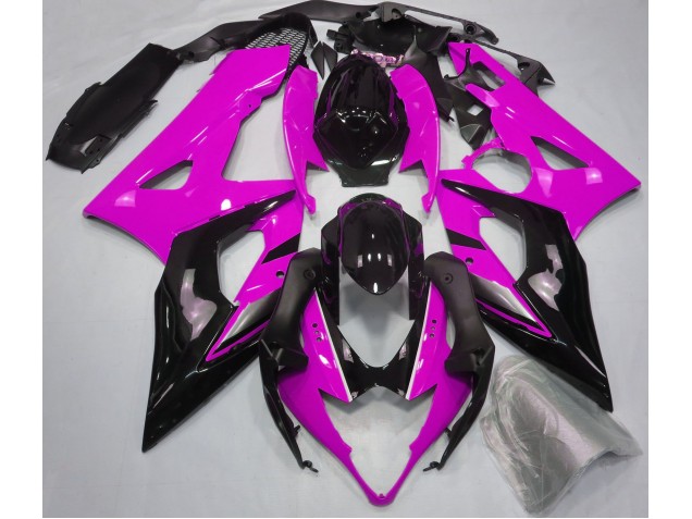 Rosa Brillante & Negro 2005-2006 Suzuki GSXR 1000 Carenados Moto Rosa Brillante & Negro 2005-2006 Suzuki GSXR 1000 Carenados Moto