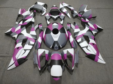 Rosa Camuflaje Liso 2008-2016 Yamaha R6 Carenados Moto