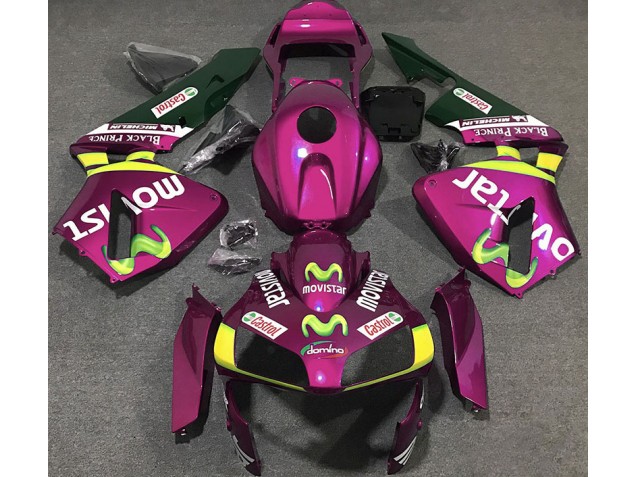 Rosa Fuerte Movistar 2003-2004 Honda CBR600RR Carenados Moto Rosa Fuerte Movistar 2003-2004 Honda CBR600RR Carenados Moto