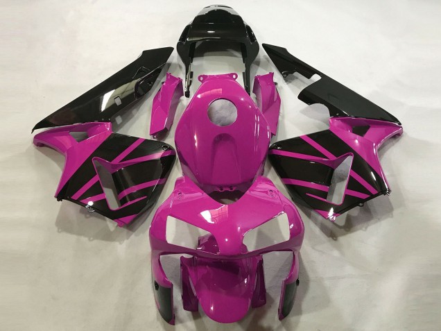Rosa Intenso & Negro Brillante 2003-2004 Honda CBR600RR Carenados Moto