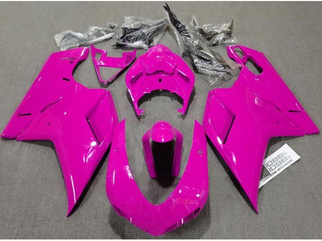 Rosa Liso Brillante 2007-2014 Ducati 848 1098 1198 Carenados Moto Rosa Liso Brillante 2007-2014 Ducati 848 1098 1198 Carenados Moto
