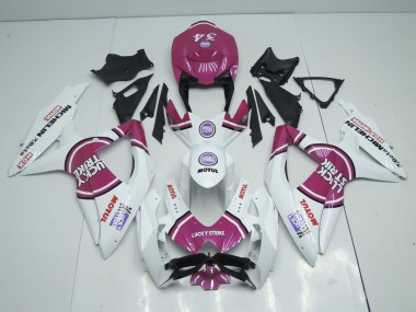 Rosa Lucky Strike 2008-2010 Suzuki GSXR 600-750 Carenados Moto