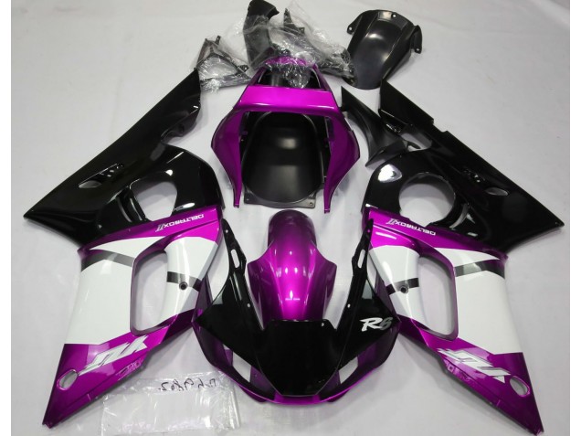Rosa Metalizado 1998-2002 Yamaha R6 Carenados Moto Rosa Metalizado 1998-2002 Yamaha R6 Carenados Moto