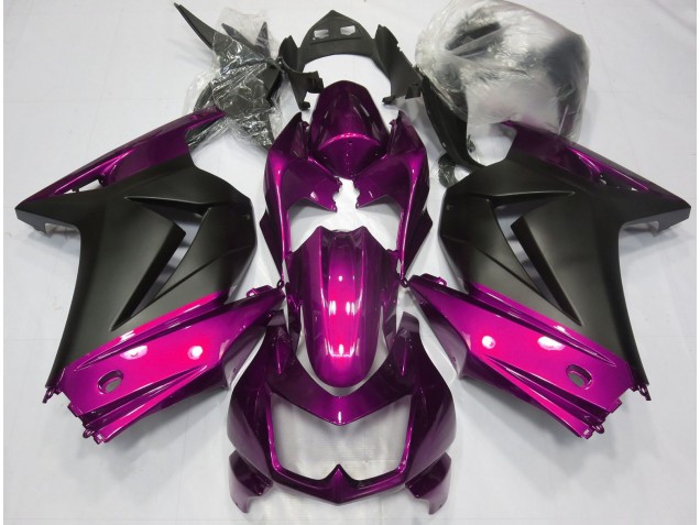 Rosa & Negro Mate 2008-2012 Kawasaki Ninja 250 Carenados Moto Rosa & Negro Mate 2008-2012 Kawasaki Ninja 250 Carenados Moto
