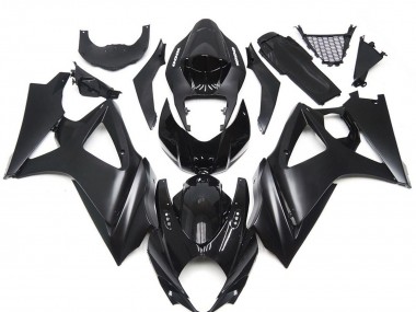 Slick Negro Mate Personalizado 2007-2008 Suzuki GSXR 1000 Carenados Moto