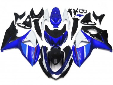 Sólido Brillo Negro Azul Blanco 2009-2016 Suzuki GSXR 1000 Carenados Moto