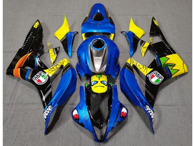 Tiburón Azul 2007-2008 Honda CBR600RR Carenados Moto Tiburón Azul 2007-2008 Honda CBR600RR Carenados Moto