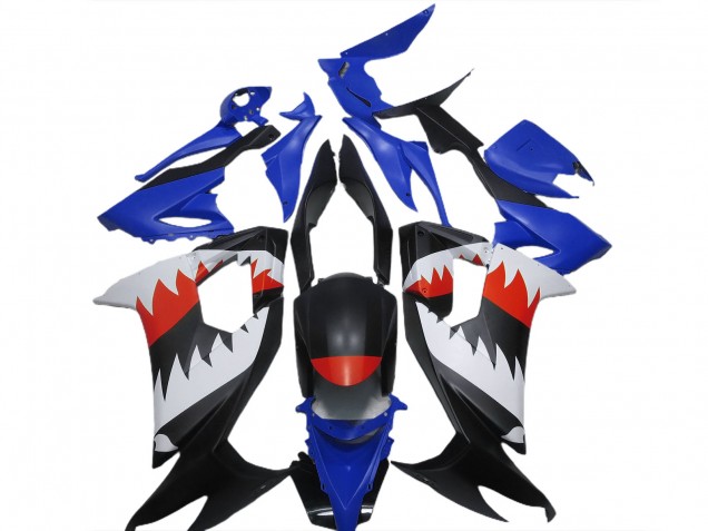 Tiburón Azul 2008-2010 Kawasaki ZX10R Carenados Moto Tiburón Azul 2008-2010 Kawasaki ZX10R Carenados Moto