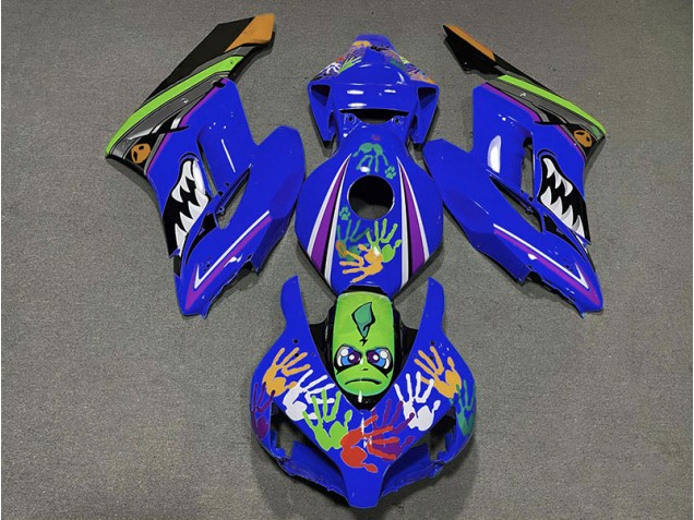 Tiburón Azul Oscuro 2004-2005 Honda CBR1000RR Carenados Moto Tiburón Azul Oscuro 2004-2005 Honda CBR1000RR Carenados Moto