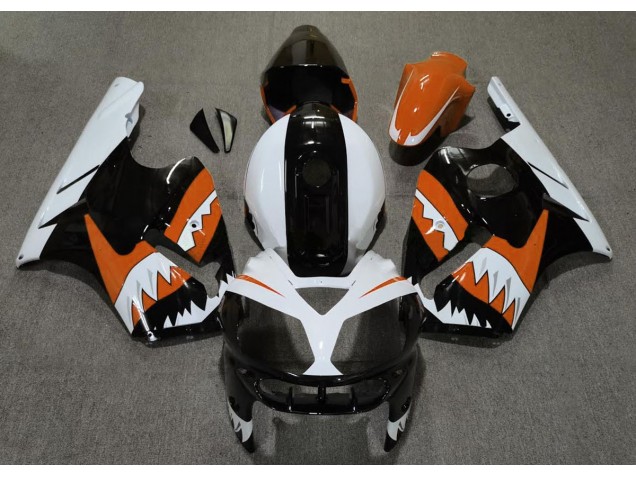 Tiburón Naranja 2002-2005 Kawasaki ZX12R Carenados Moto Tiburón Naranja 2002-2005 Kawasaki ZX12R Carenados Moto