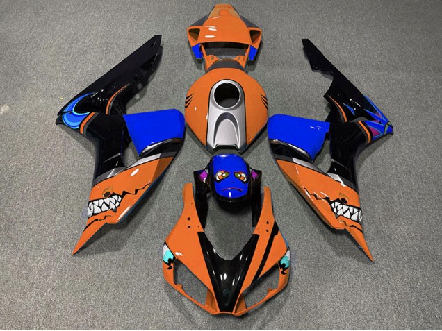 Tiburón Naranja 2006-2007 Honda CBR1000RR Carenados Moto