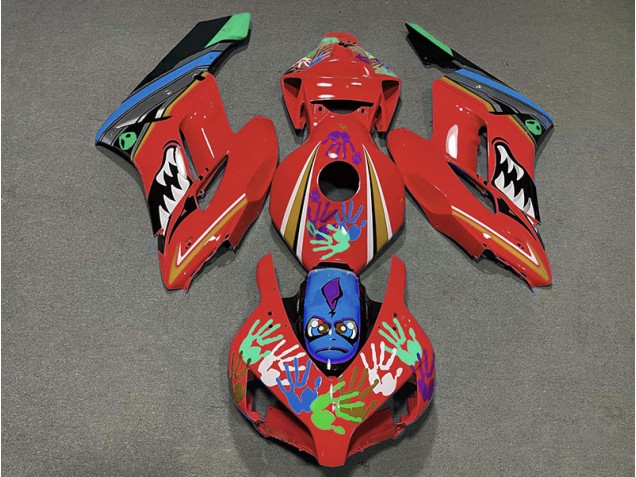 Tiburón Rojo 2004-2005 Honda CBR1000RR Carenados Moto