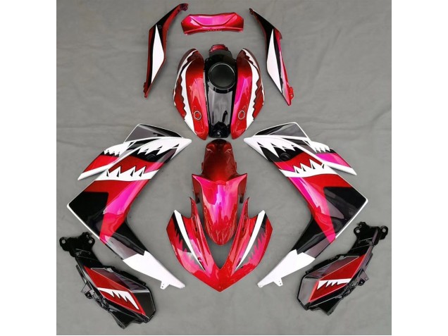 Tiburón Rojo 2015-2018 Yamaha R3 Carenados Moto Tiburón Rojo 2015-2018 Yamaha R3 Carenados Moto
