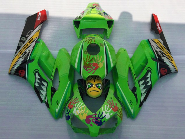 Tiburón Verde 2004-2005 Honda CBR1000RR Carenados Moto Tiburón Verde 2004-2005 Honda CBR1000RR Carenados Moto