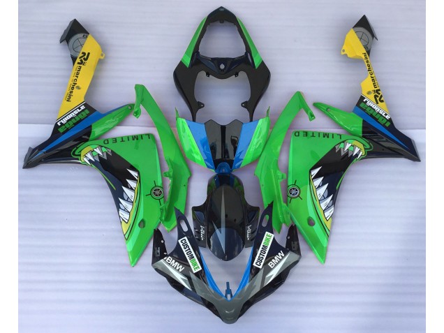 Tiburón Verde 2007-2008 Yamaha R1 Carenados Moto Tiburón Verde 2007-2008 Yamaha R1 Carenados Moto