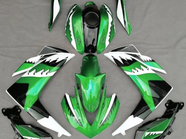 Tiburón Verde 2015-2018 Yamaha R3 Carenados Moto