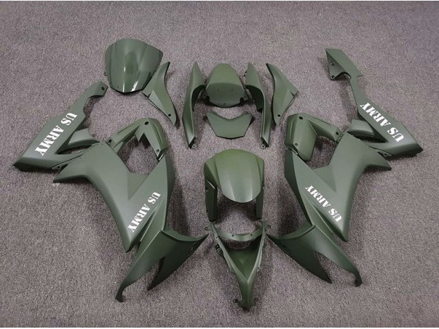 US Army Verde Mate 2008-2010 Kawasaki ZX10R Carenados Moto US Army Verde Mate 2008-2010 Kawasaki ZX10R Carenados Moto