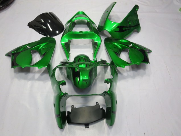 Verde 2000-2002 Kawasaki ZX6R Carenados Moto Verde 2000-2002 Kawasaki ZX6R Carenados Moto