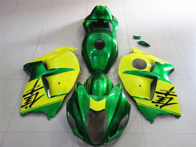 Verde & Amarillo 1997-2007 Suzuki GSXR 1300 Carenados Moto Verde & Amarillo 1997-2007 Suzuki GSXR 1300 Carenados Moto
