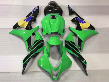 Verde & Azul Toro 2007-2008 Honda CBR600RR Carenados Moto