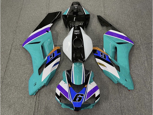 Verde Azulado 6 2004-2005 Honda CBR1000RR Carenados Moto Verde Azulado 6 2004-2005 Honda CBR1000RR Carenados Moto