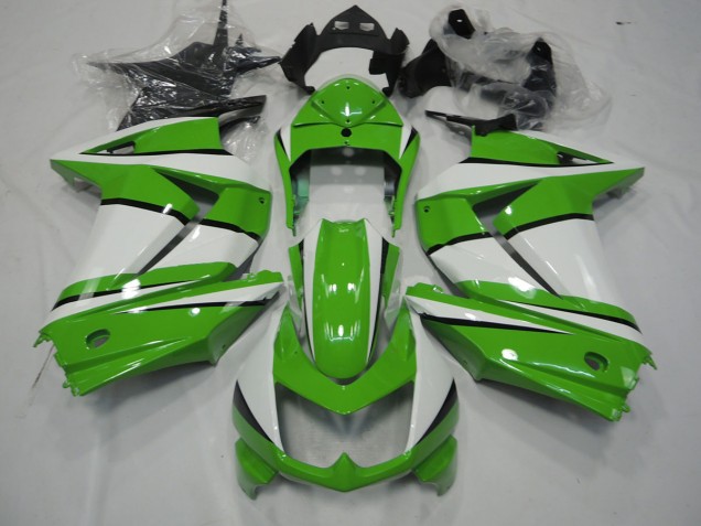 Verde & Blanco 2008-2012 Kawasaki Ninja 250 Carenados Moto Verde & Blanco 2008-2012 Kawasaki Ninja 250 Carenados Moto
