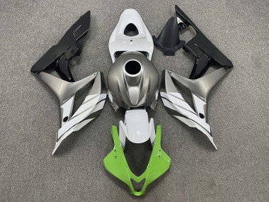 Verde Blanco & Gris 2007-2008 Honda CBR600RR Carenados Moto