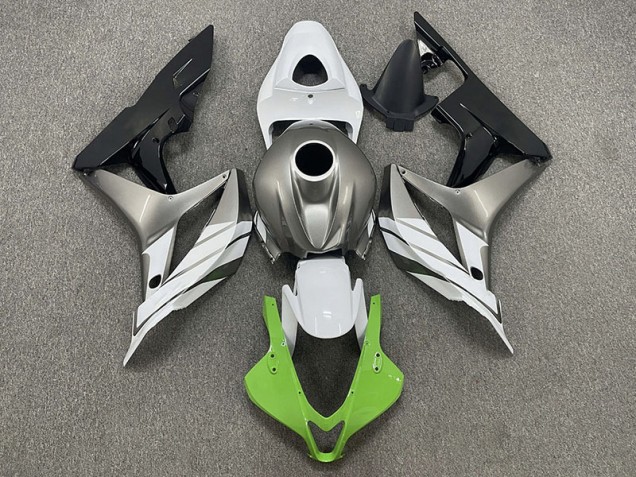 Verde Blanco & Gris 2007-2008 Honda CBR600RR Carenados Moto Verde Blanco & Gris 2007-2008 Honda CBR600RR Carenados Moto