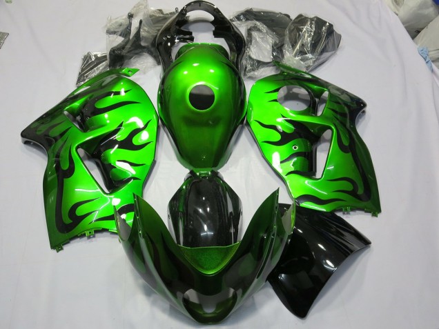 Verde Brillante 1997-2007 Suzuki GSXR 1300 Carenados Moto Verde Brillante 1997-2007 Suzuki GSXR 1300 Carenados Moto