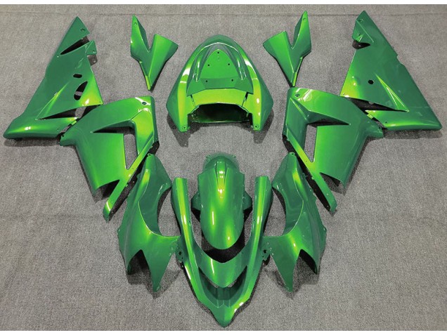 Verde Brillante 2004-2005 Kawasaki ZX10R Carenados Moto