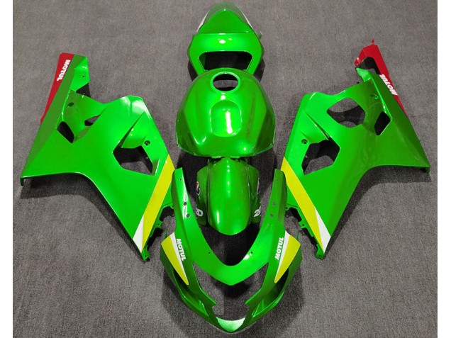 Verde Brillante 2004-2005 Suzuki GSXR 600-750 Carenados Moto