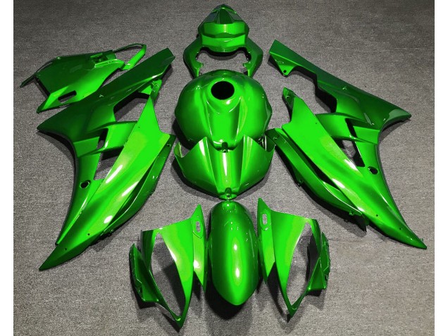 Verde Brillante 2006-2007 Yamaha R6 Carenados Moto Verde Brillante 2006-2007 Yamaha R6 Carenados Moto