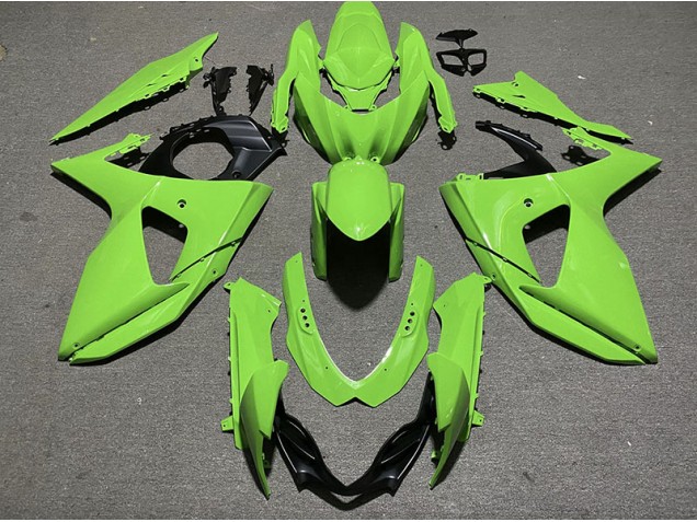 Verde Brillante 2009-2016 Suzuki GSXR 1000 Carenados Moto Verde Brillante 2009-2016 Suzuki GSXR 1000 Carenados Moto
