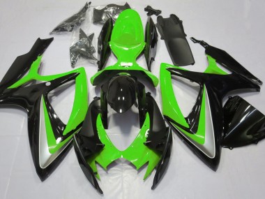 Verde Brillante Debadged 2006-2007 Suzuki GSXR 600-750 Carenados Moto
