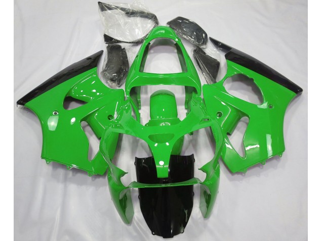 Verde Brillante & Negro 2000-2002 Kawasaki ZX6R Carenados Moto Verde Brillante & Negro 2000-2002 Kawasaki ZX6R Carenados Moto