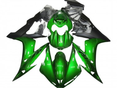 Verde Brillante & Negro 2004-2006 Yamaha R1 Carenados Moto