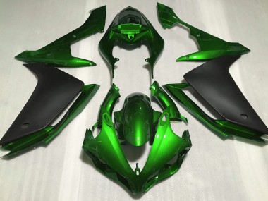 Verde Brillante & Negro 2007-2008 Yamaha R1 Carenados Moto