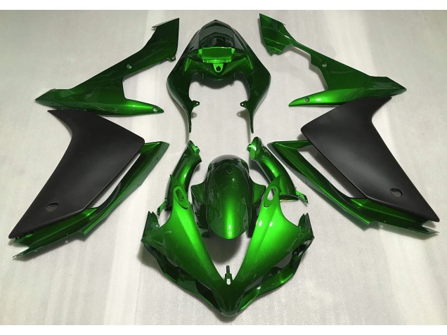 Verde Brillante & Negro 2007-2008 Yamaha R1 Carenados Moto Verde Brillante & Negro 2007-2008 Yamaha R1 Carenados Moto