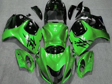 Verde Brillante & Negro 2008-2020 Suzuki GSXR 1300 Carenados Moto