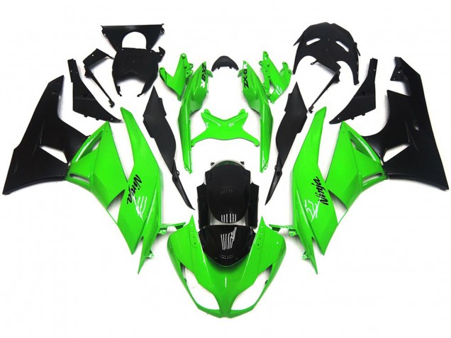 Verde Brillante Profundo Nítido 2009-2012 Kawasaki ZX6R Carenados Moto Verde Brillante Profundo Nítido 2009-2012 Kawasaki ZX6R Carenados Moto