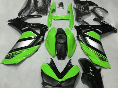 Verde Brillante Yamalube 2015-2018 Yamaha R3 Carenados Moto