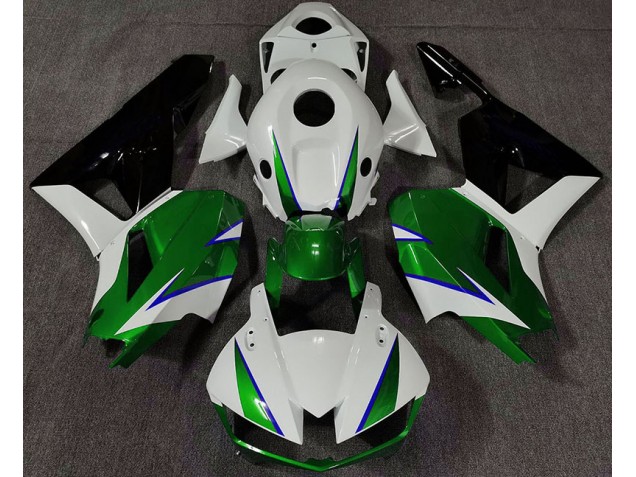 Verde Brillo Blanco & Azul 2013-2023 Honda CBR600RR Carenados Moto Verde Brillo Blanco & Azul 2013-2023 Honda CBR600RR Carenados Moto