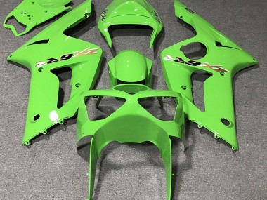 Verde Claro 2003-2004 Kawasaki ZX6R Carenados Moto