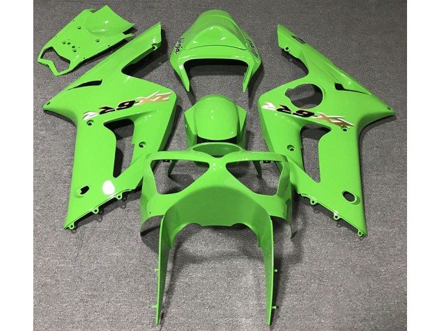 Verde Claro 2003-2004 Kawasaki ZX6R Carenados Moto Verde Claro 2003-2004 Kawasaki ZX6R Carenados Moto