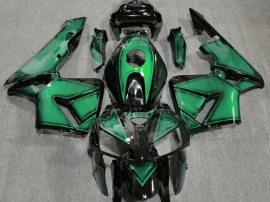 Verde Claro Intenso 2005-2006 Honda CBR600RR Carenados Moto
