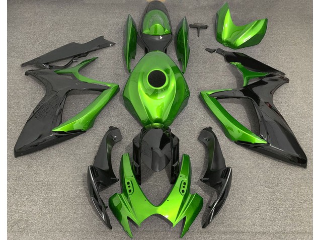 Verde Claro & Negro 2006-2007 Suzuki GSXR 600-750 Carenados Moto Verde Claro & Negro 2006-2007 Suzuki GSXR 600-750 Carenados Moto